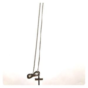 Extra Long Infinity Cross Necklace